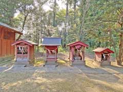 岩富熊野神社境内社古峰神社、天満宮、道祖神、権現神社