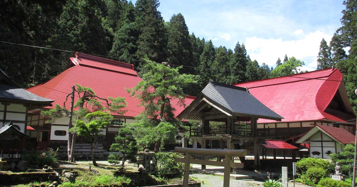 示現寺。福島県喜多方市熱塩加納町にある曹洞宗寺院
