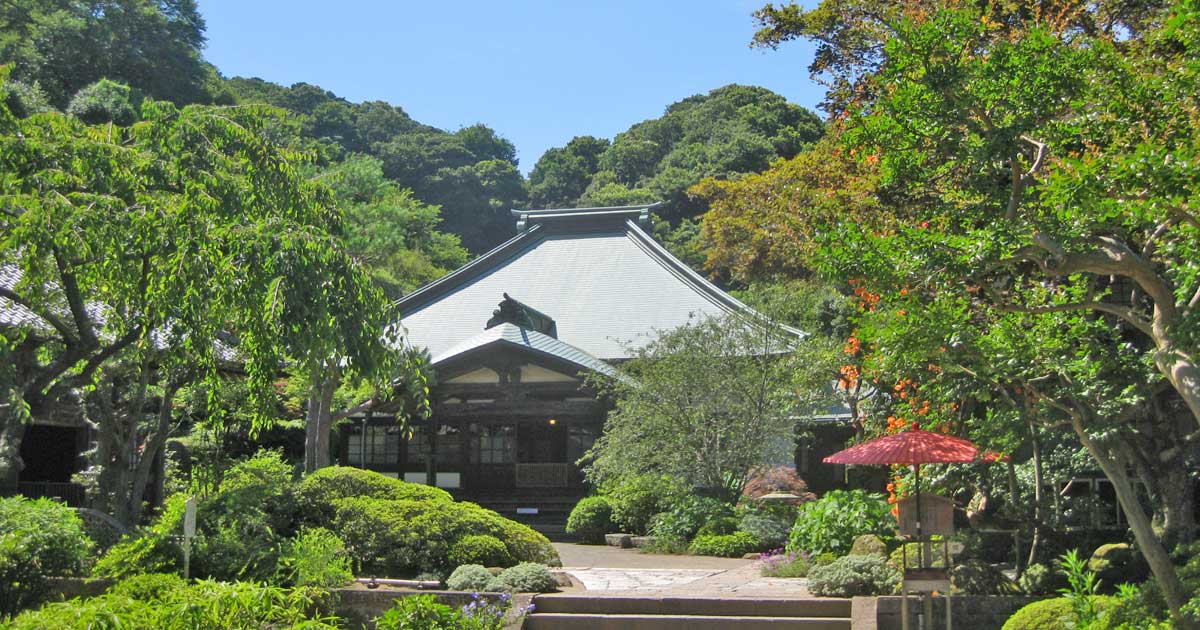 海蔵寺。鎌倉市扇ガ谷にある臨済宗建長寺派寺院、十六の井、底脱の井