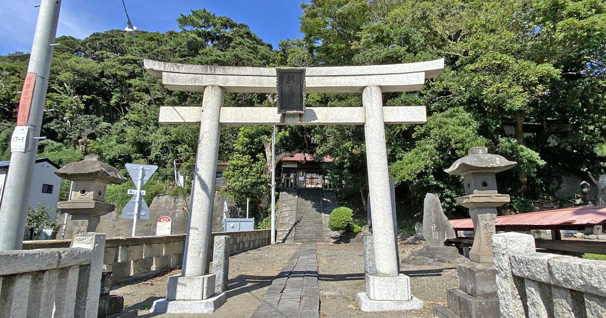 龍口明神社元宮。鎌倉市津の神社