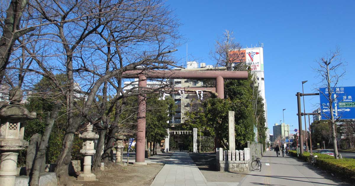稲毛神社。川崎市川崎区宮本町の神社