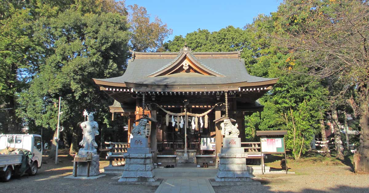 野川神明社。川崎市宮前区野川の神社