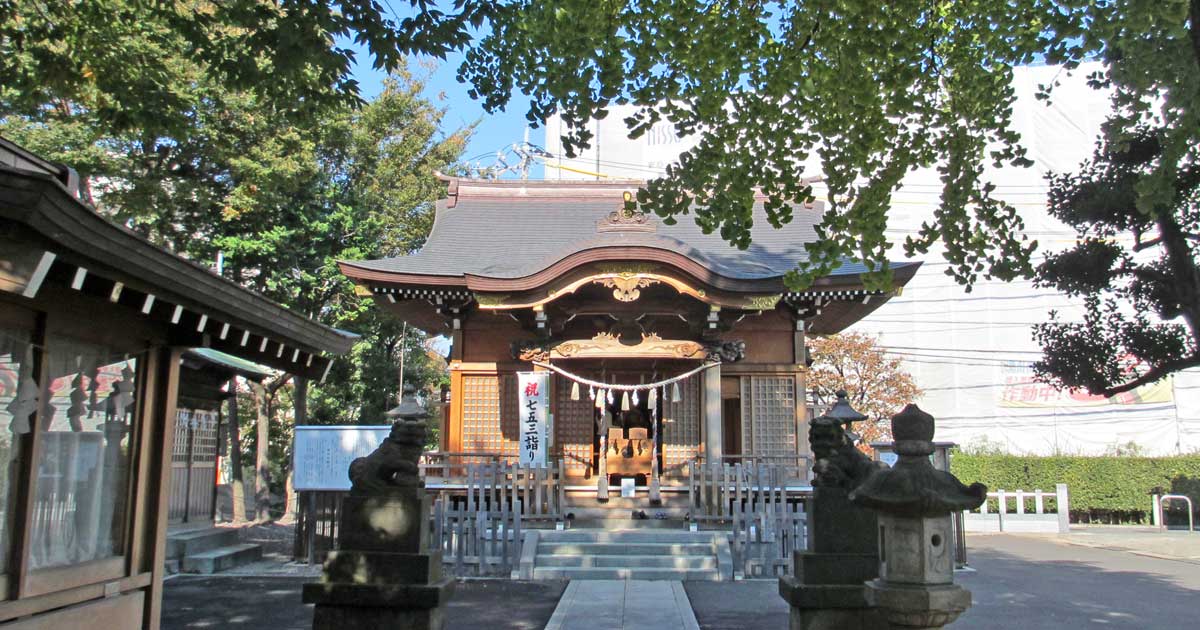 白髭神社。川崎市高津区北見方の神社