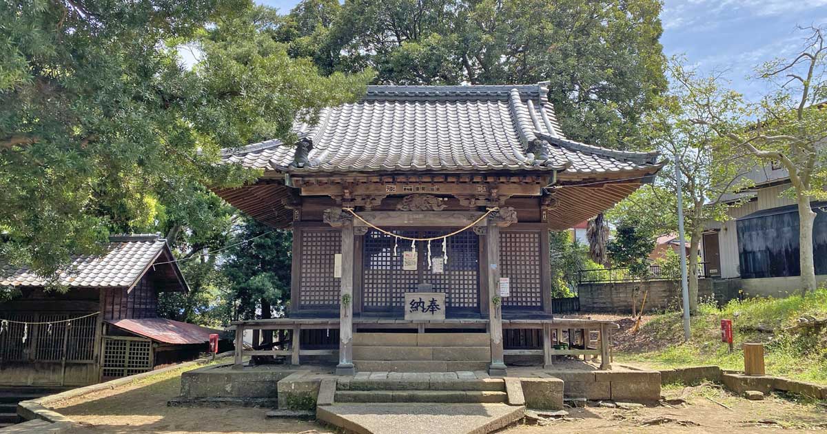 沼間五霊神社。逗子市沼間の神社