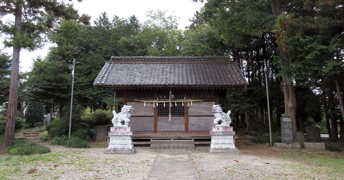 高坂神社 東松山市高坂の神社 高坂刑部 旗本加賀爪氏等からの崇敬