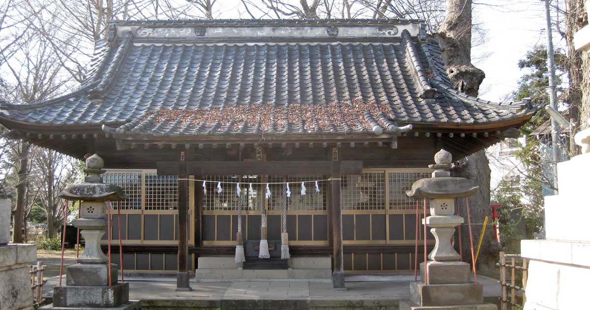佐間天神社。行田市佐間の神社