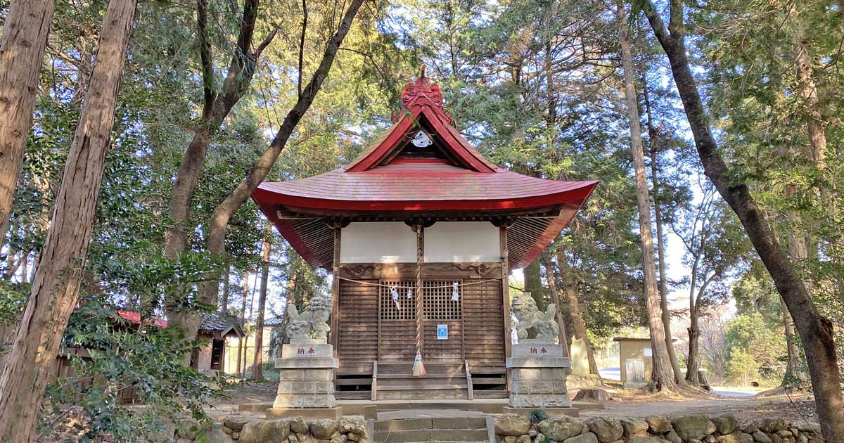 大橋黒石神社。比企郡鳩山町大橋の神社