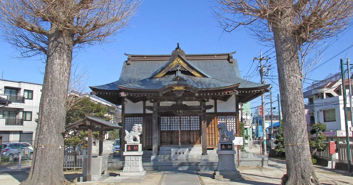 一ノ割香取神社。春日部市一ノ割の神社