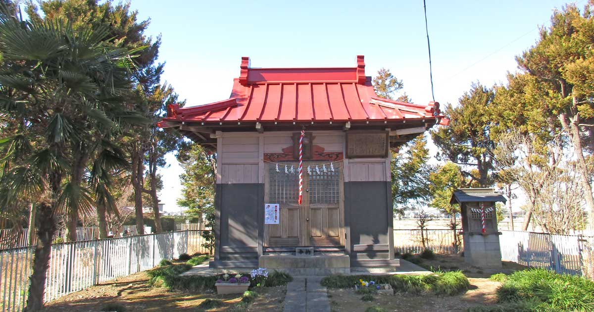 梅田山王日枝神社。春日部市梅田の神社