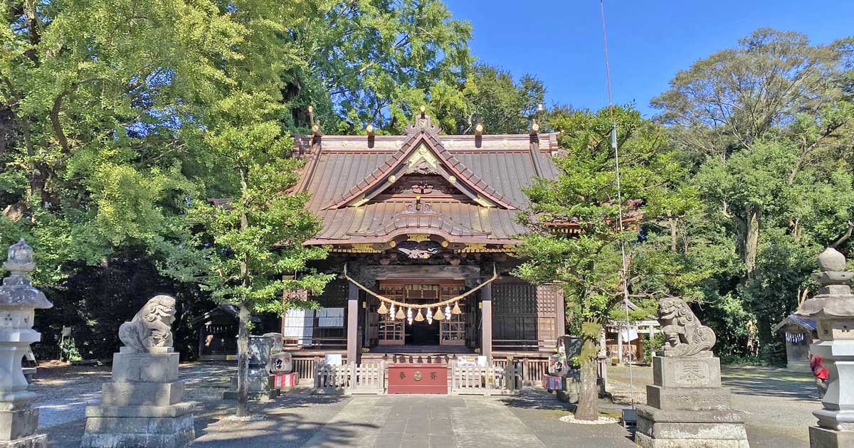 玉敷神社。加須市騎西の神社、久伊豆神社の総社