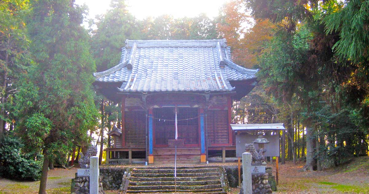 沼上北向神社。児玉郡美里町沼上の神社、旧沼上村鎮守