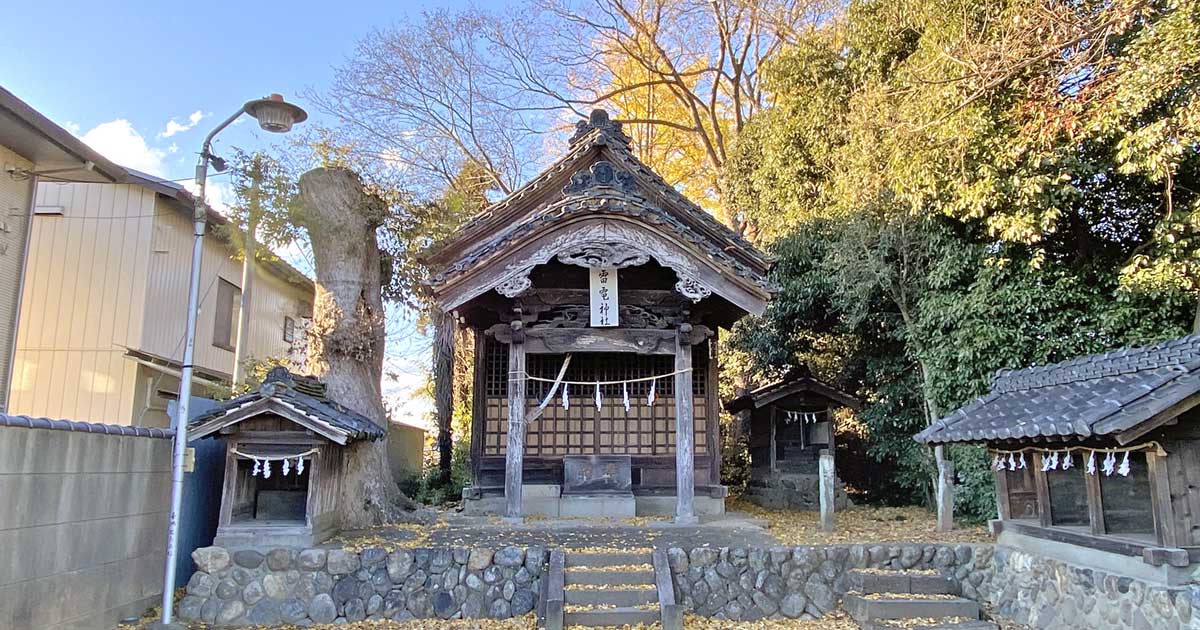 御正新田雷電神社。熊谷市御正新田の神社