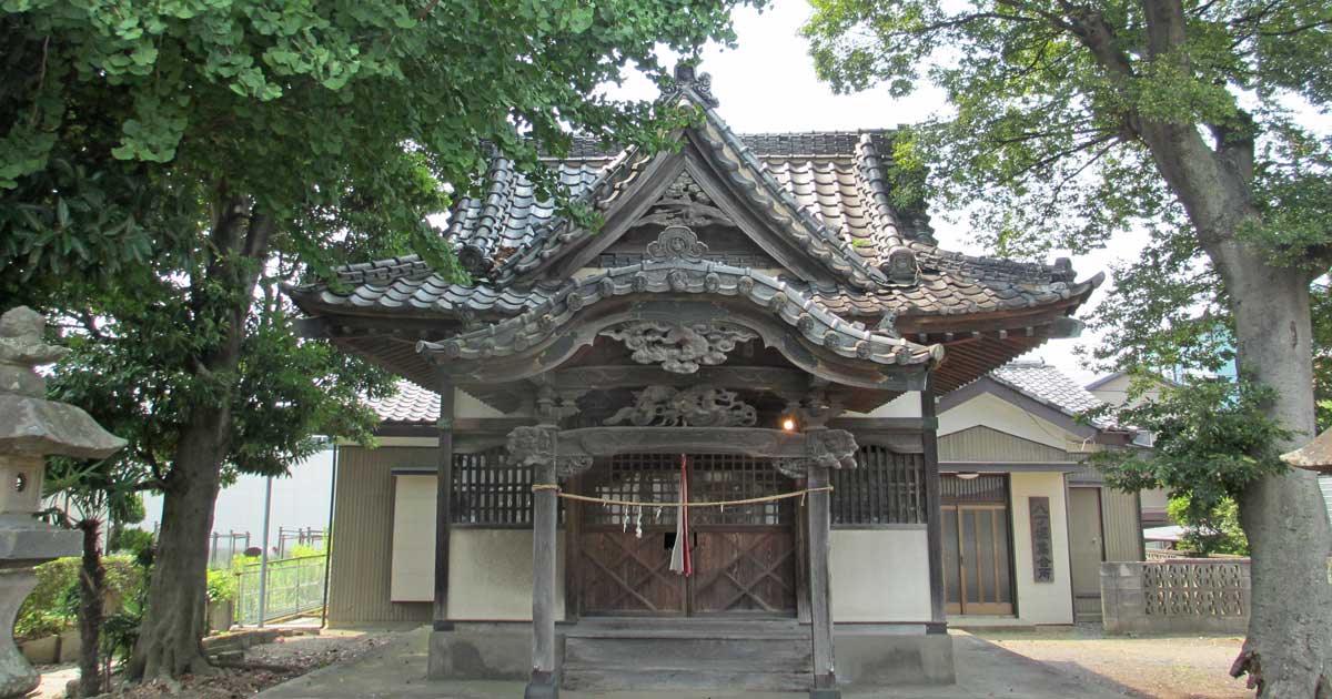 埼玉の神社　大里北葛飾比企 新和稲荷神社。三郷市新和の神社