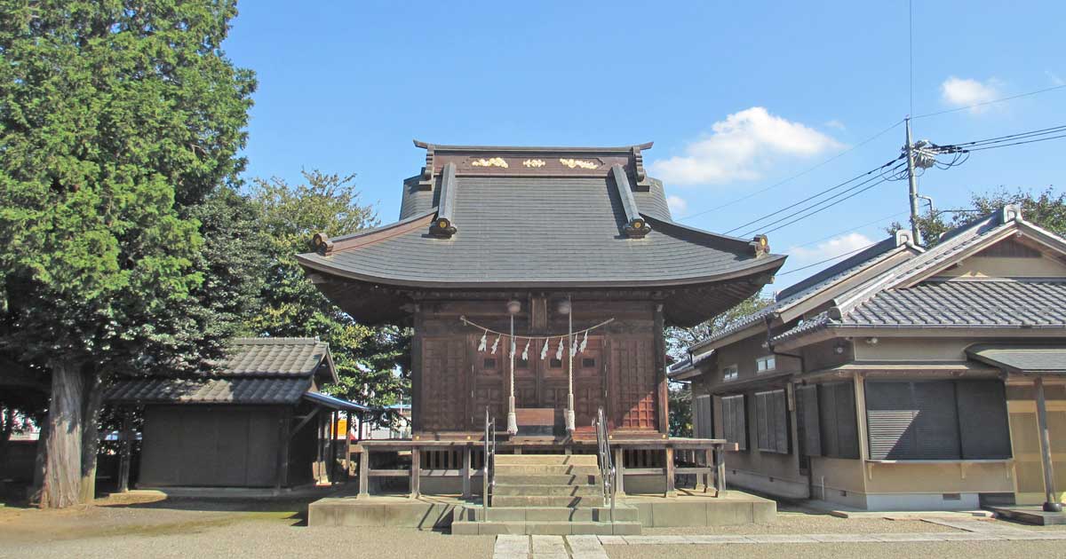 埼玉の神社　大里北葛飾比企 西堀氷川神社。新座市西堀の神社