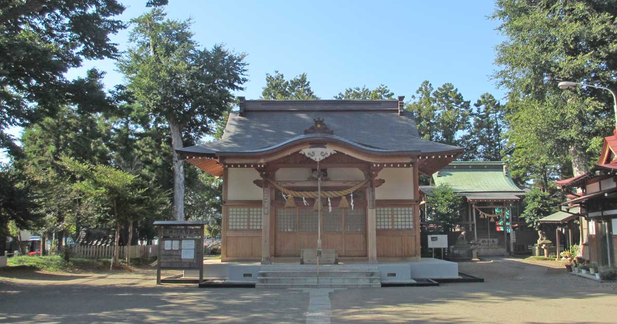 大和田氷川神社。新座市大和田の神社