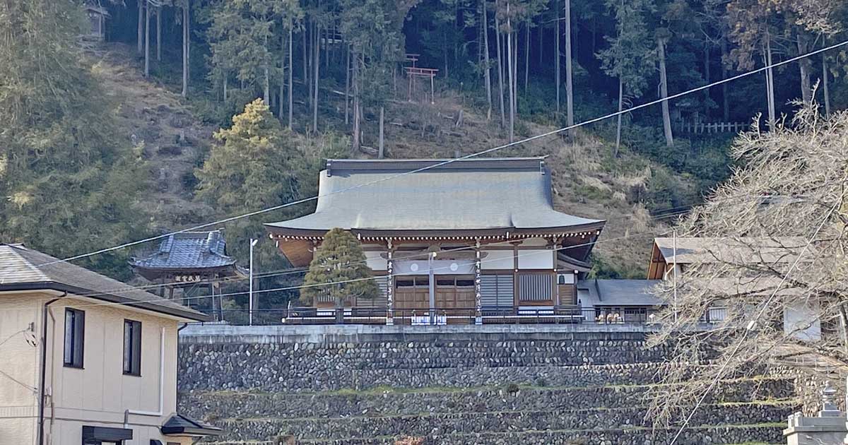 自性院。比企郡小川町腰越にある真言宗智山派寺院