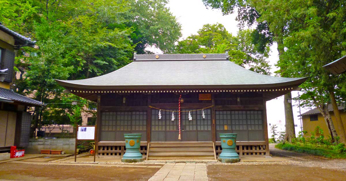 大谷場氷川神社。さいたま市南区南本町の神社