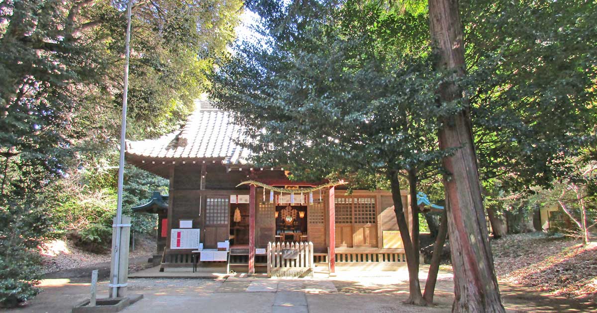 中山神社。さいたま市見沼区中川の神社