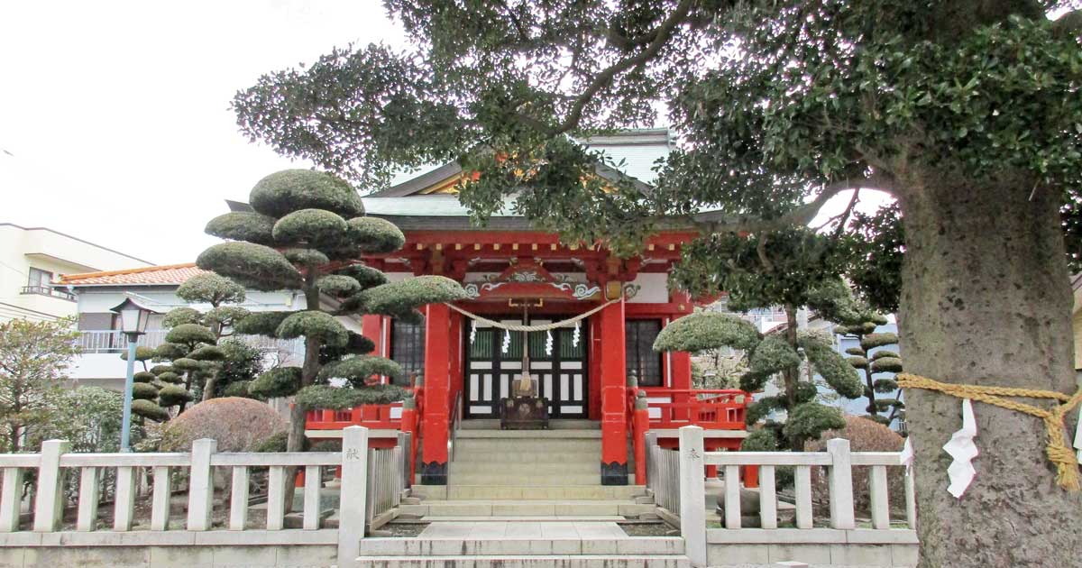 小村田氷川神社。さいたま市大宮区上小町の神社