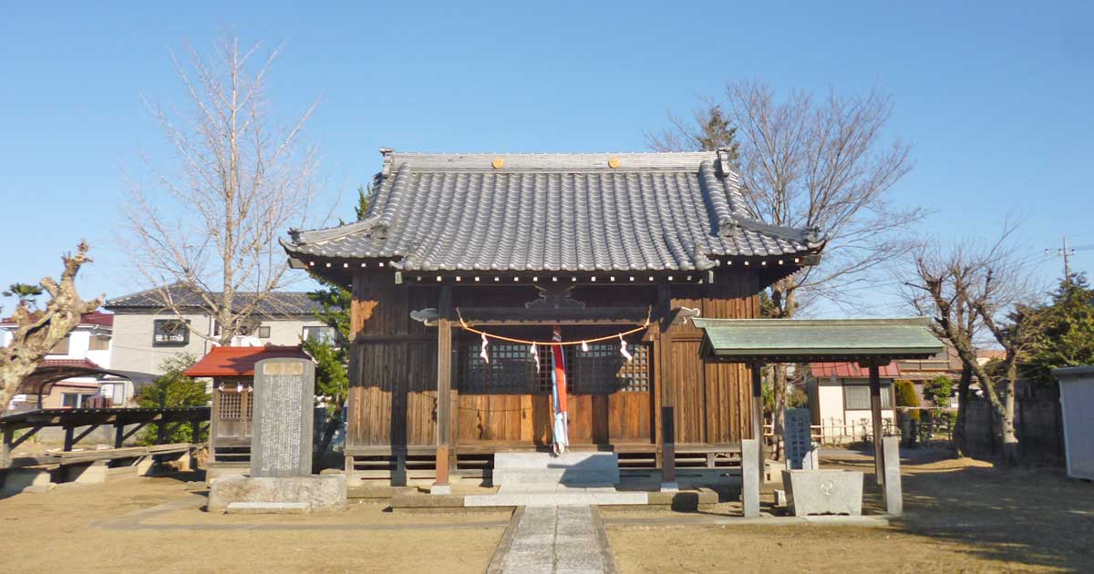 柿木八坂神社。草加市柿木町の神社