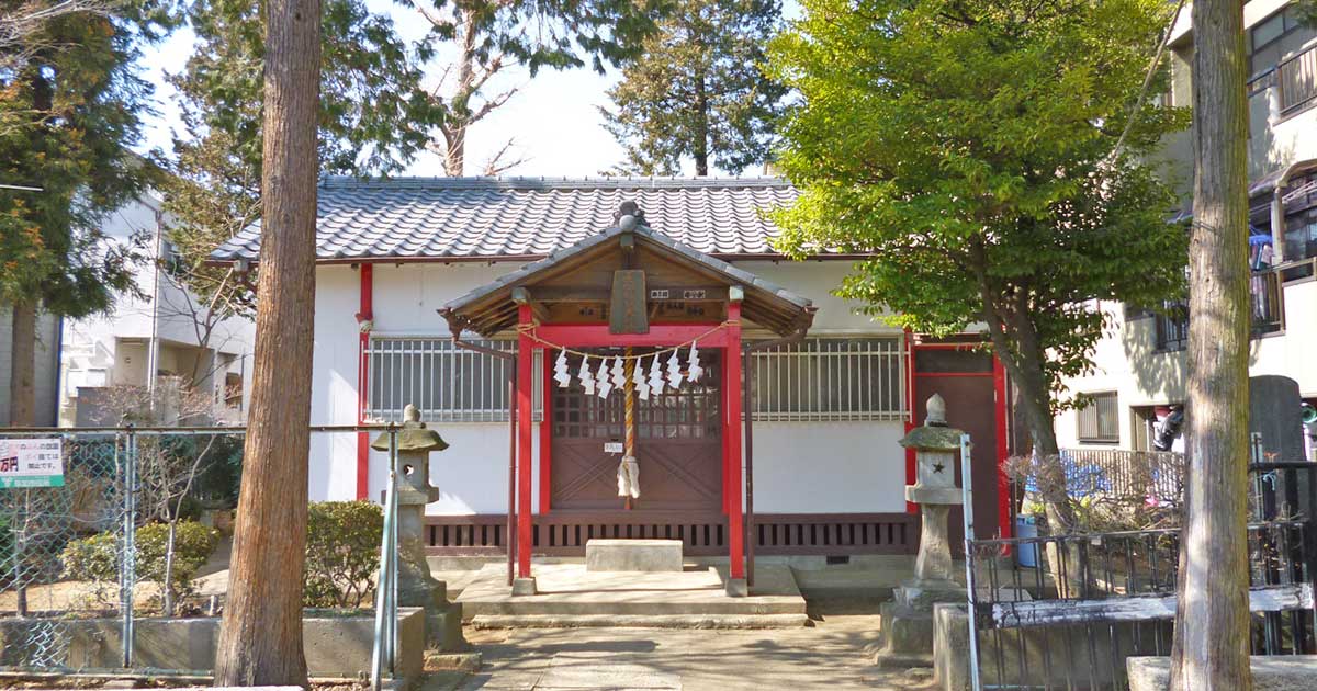 北谷稲荷神社。草加市北谷の神社