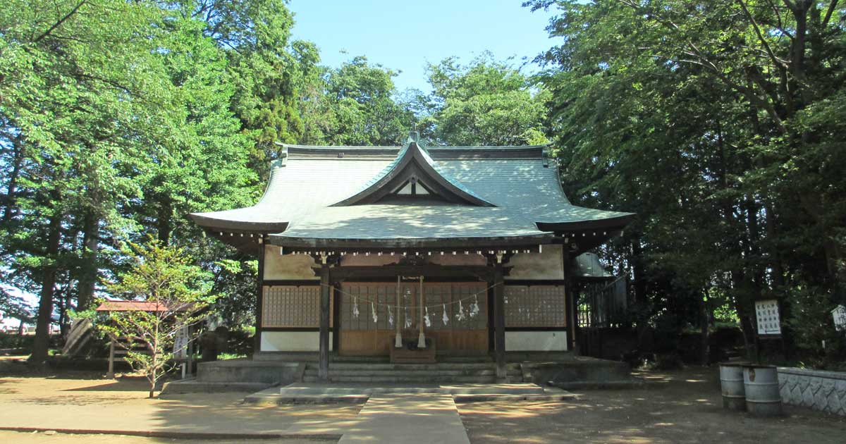 安松神社。所沢市下安松の神社