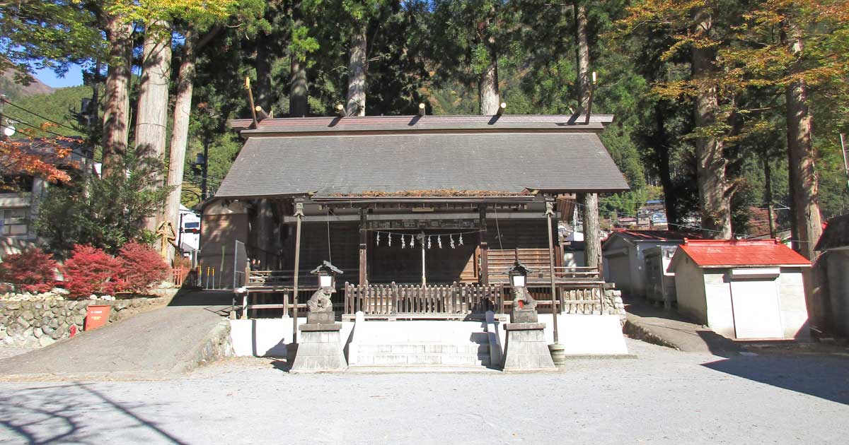 奥氷川神社 西多摩郡奥多摩町氷川の神社 上氷川神社